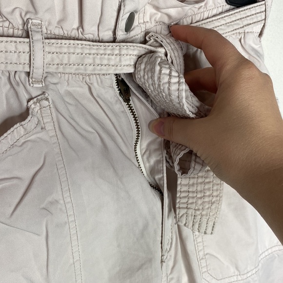 Abercrombie & Fitch paperbag ultra high waist front tie carpenter pants size XS - Picture 7 of 12